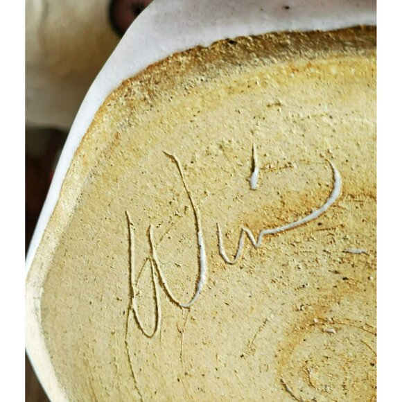 Hand Crafted Art Pottery Vessel, Large Studio Ceramic Vase, Signed Win - Picture 7 of 7